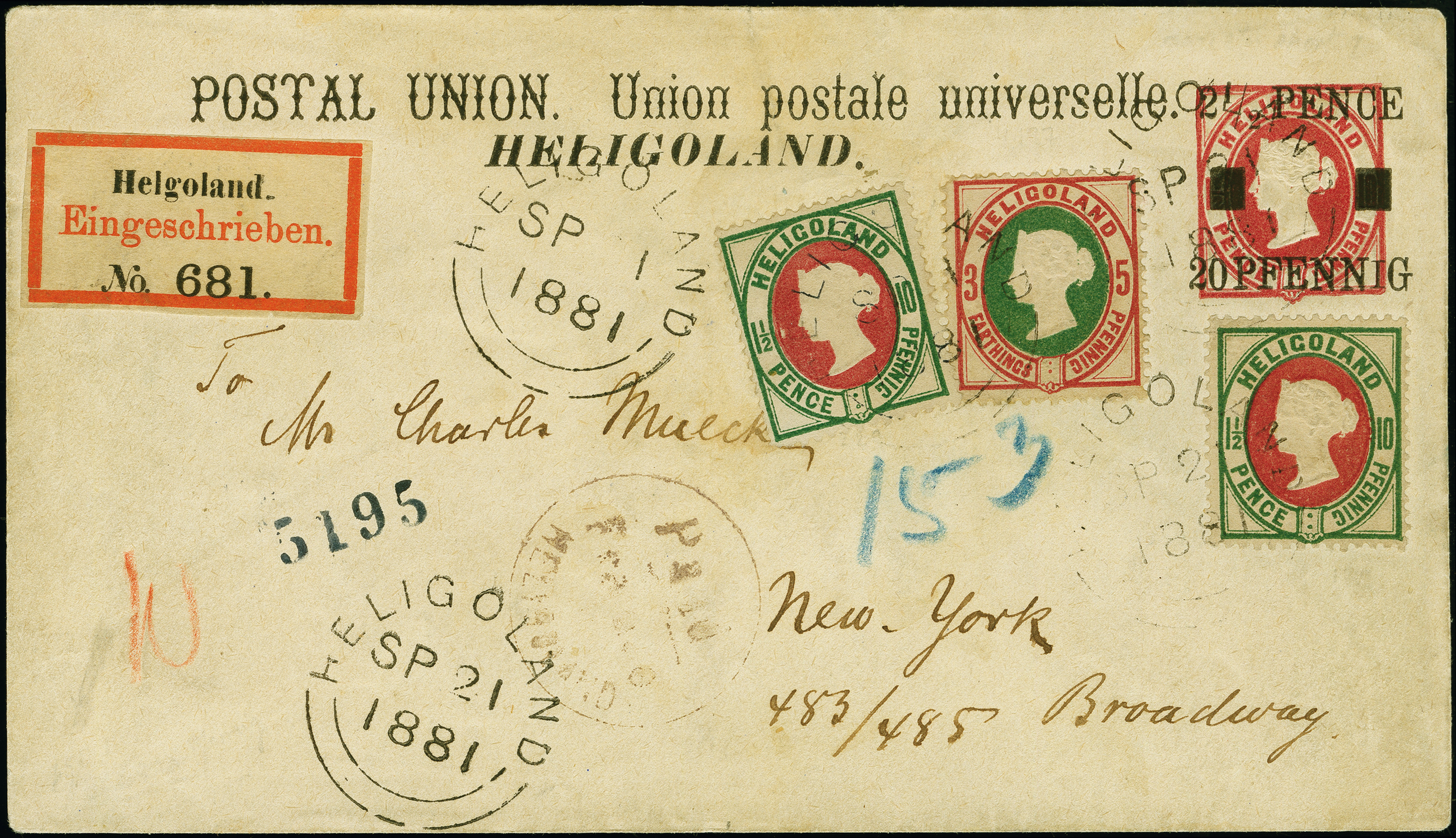 Lot 8668 - heligoland stamps - Heinrich Koehler Auktionen Heinrich Köhler 383rd Auction – Day 7 Grand Duchy of Baden – Frankings and Postal History – The Klaus Peter Geis Collection Schleswig-Holstein 1850–1867 – The Rolf Beyerodt Collection Lot 8668 - heligoland stamps - Heinrich Koehler Auktionen Heinrich Köhler 383rd Auction – Day 7 Grand Duchy of Baden – Frankings and Postal History – The Klaus Peter Geis Collection Schleswig-Holstein 1850–1867 – The Rolf Beyerodt Collection
