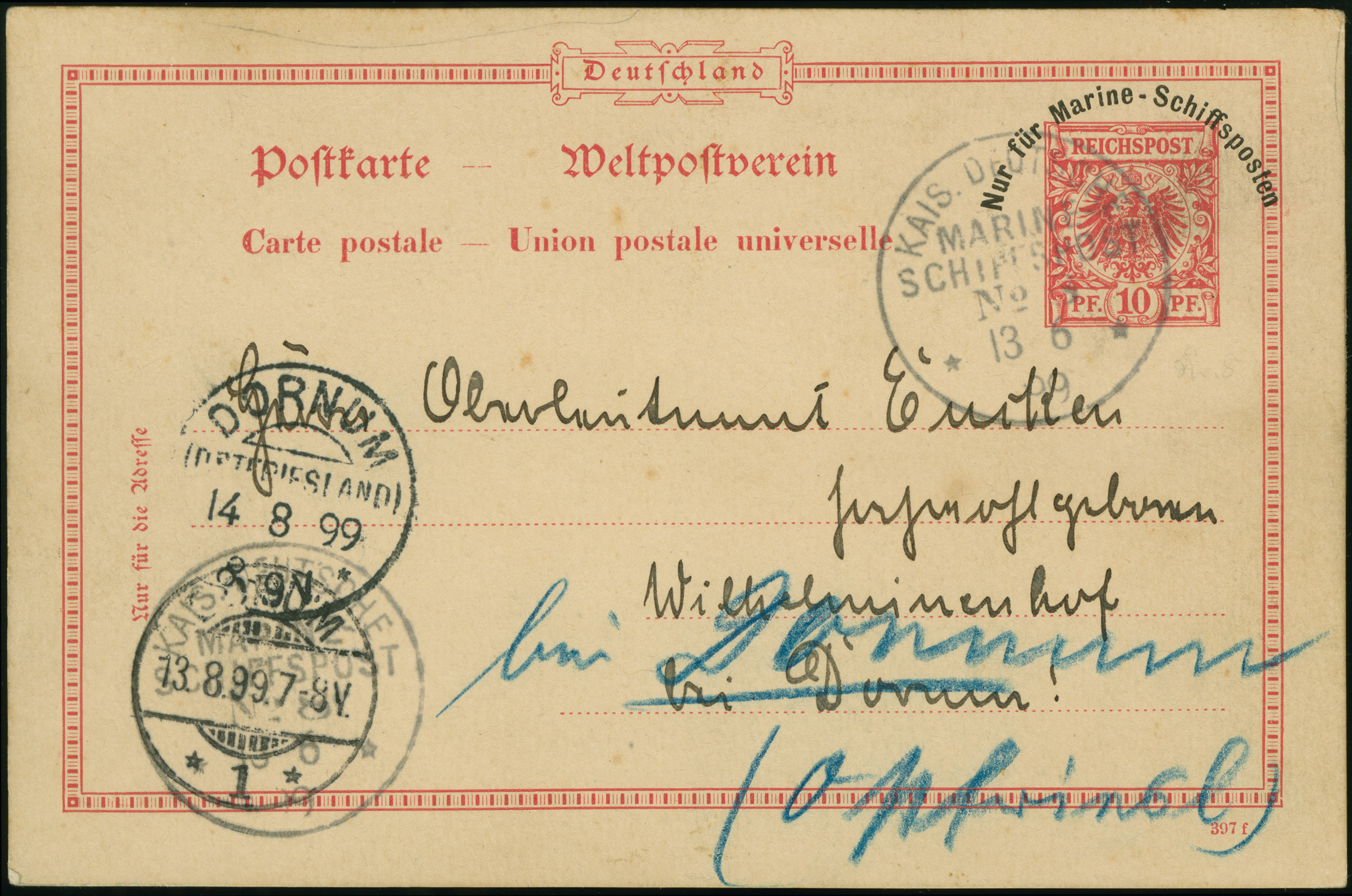 Lot 4622 - samoa cancellations -  Heinrich Koehler Auktionen Heinrich Köhler 389th Auction - Day 5 - German Foreign Post Offices and Colonies, German Foreign Post Offices and Colonies – The Nikolaus Krings Collection