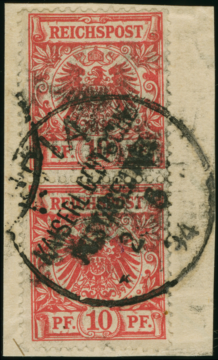Lot 8877 - samoa forerunners -  Heinrich Koehler Auktionen Heinrich Köhler 389th Auction - Day 5 - German Foreign Post Offices and Colonies, German Foreign Post Offices and Colonies – The Nikolaus Krings Collection