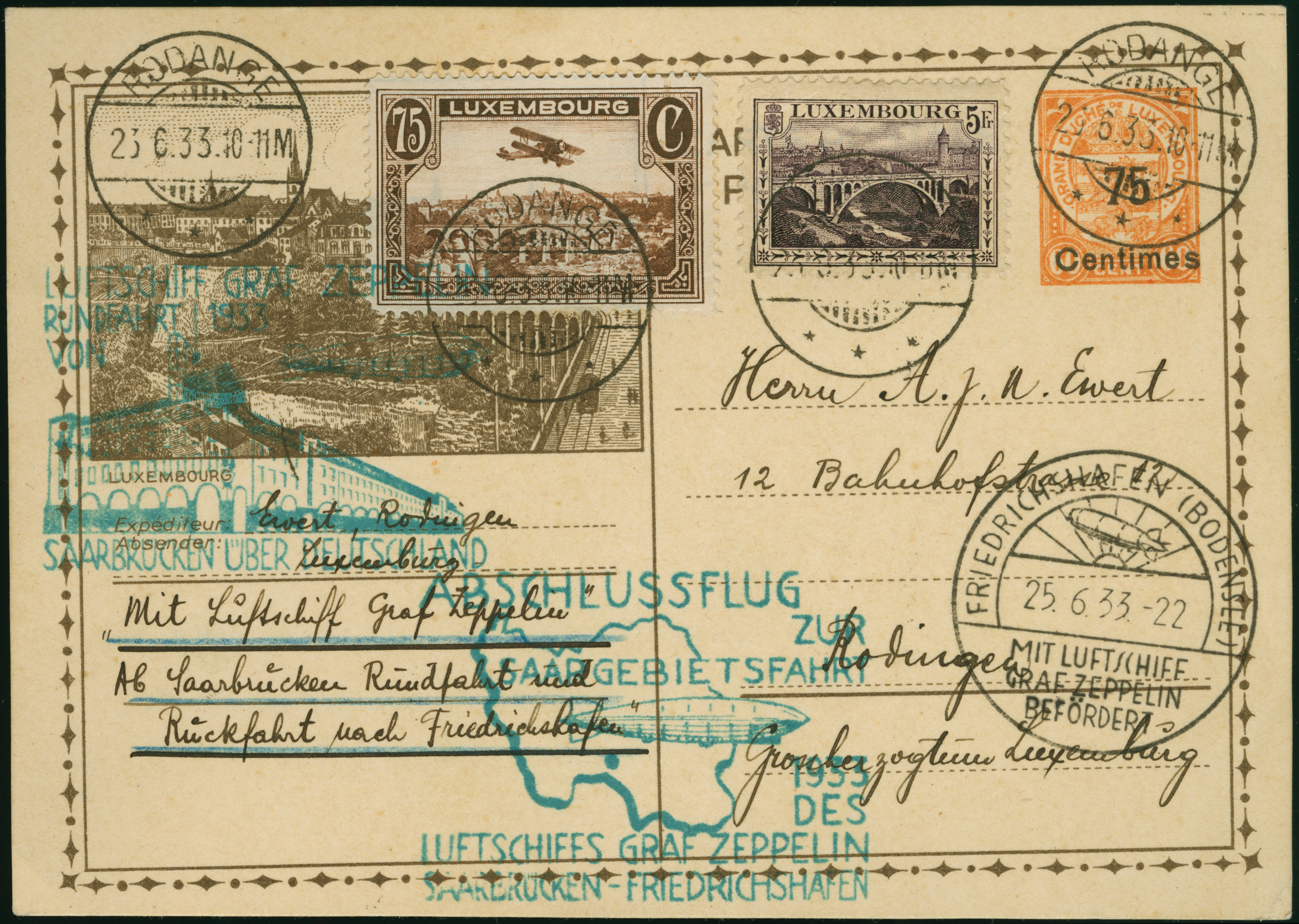 Lot 1767 - zeppelin treaty post - Heinrich Koehler Auktionen Heinrich Köhler 389th Auction - Day 2 - Airmail and Zeppelin Mail, Thematics, Olympics, Germany after 1945, Coins, Medals and Numismatic Literature: Featuring items from the estate of the late Lot 1767 - zeppelin treaty post - Heinrich Koehler Auktionen Heinrich Köhler 389th Auction - Day 2 - Airmail and Zeppelin Mail, Thematics, Olympics, Germany after 1945, Coins, Medals and Numismatic Literature: Featuring items from the estate of the late