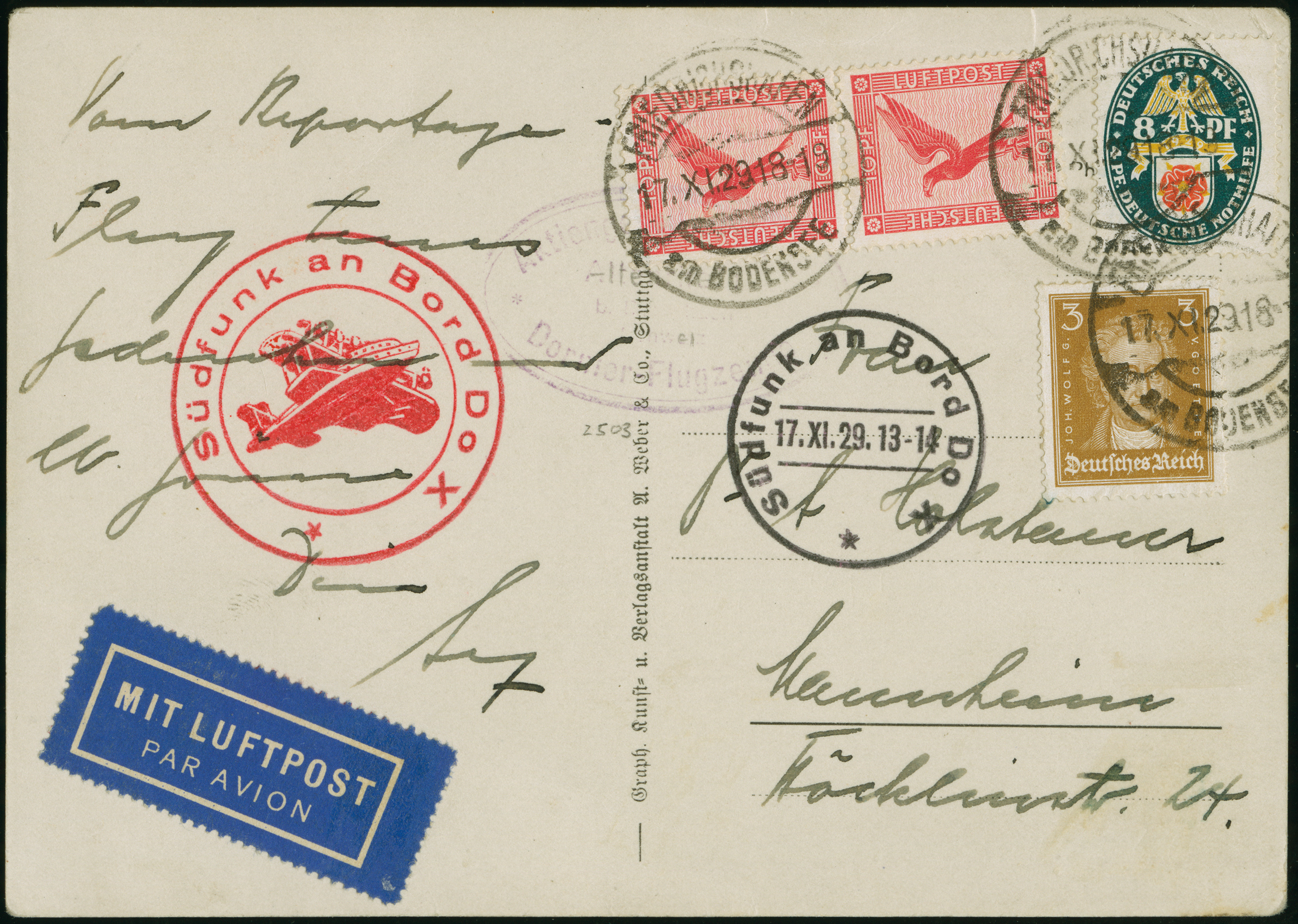 Lot 1777 - airmail dox - Heinrich Koehler Auktionen Heinrich Köhler 389th Auction - Day 2 - Airmail and Zeppelin Mail, Thematics, Olympics, Germany after 1945, Coins, Medals and Numismatic Literature: Featuring items from the estate of the late Bernt Ah Lot 1777 - airmail dox - Heinrich Koehler Auktionen Heinrich Köhler 389th Auction - Day 2 - Airmail and Zeppelin Mail, Thematics, Olympics, Germany after 1945, Coins, Medals and Numismatic Literature: Featuring items from the estate of the late Bernt Ah