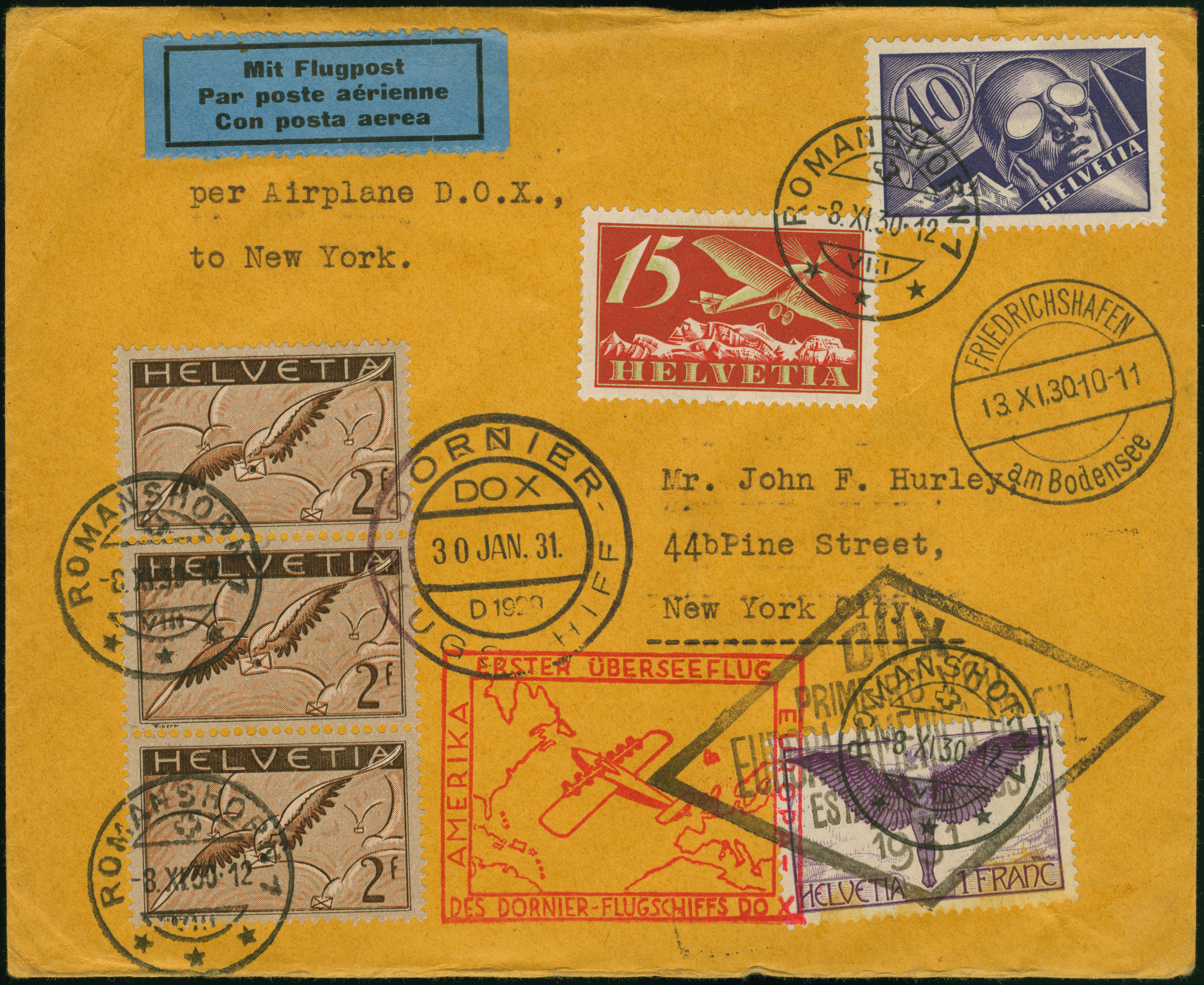 Lot 1778 - airmail dox - Heinrich Koehler Auktionen Heinrich Köhler 389th Auction - Day 2 - Airmail and Zeppelin Mail, Thematics, Olympics, Germany after 1945, Coins, Medals and Numismatic Literature: Featuring items from the estate of the late Bernt Ah Lot 1778 - airmail dox - Heinrich Koehler Auktionen Heinrich Köhler 389th Auction - Day 2 - Airmail and Zeppelin Mail, Thematics, Olympics, Germany after 1945, Coins, Medals and Numismatic Literature: Featuring items from the estate of the late Bernt Ah