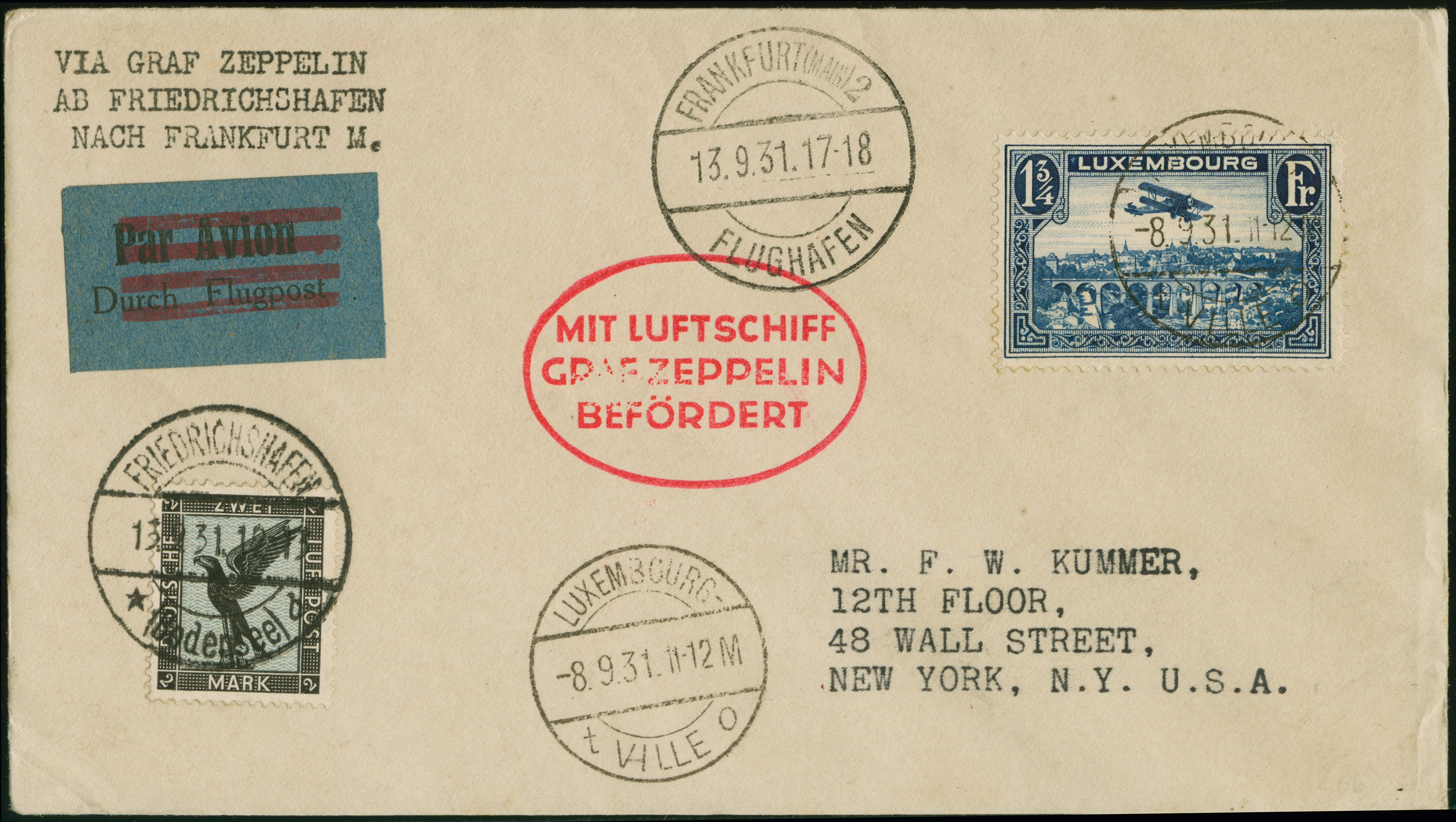 Lot 1762 - zeppelin treaty post - Heinrich Koehler Auktionen Heinrich Köhler 389th Auction - Day 2 - Airmail and Zeppelin Mail, Thematics, Olympics, Germany after 1945, Coins, Medals and Numismatic Literature: Featuring items from the estate of the late Lot 1762 - zeppelin treaty post - Heinrich Koehler Auktionen Heinrich Köhler 389th Auction - Day 2 - Airmail and Zeppelin Mail, Thematics, Olympics, Germany after 1945, Coins, Medals and Numismatic Literature: Featuring items from the estate of the late