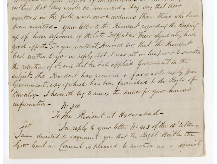 1857/58, Indian Rebellion, 4 covers (one weak in the folds) with original contens to Captain Patrick James Orr, all endorsed 