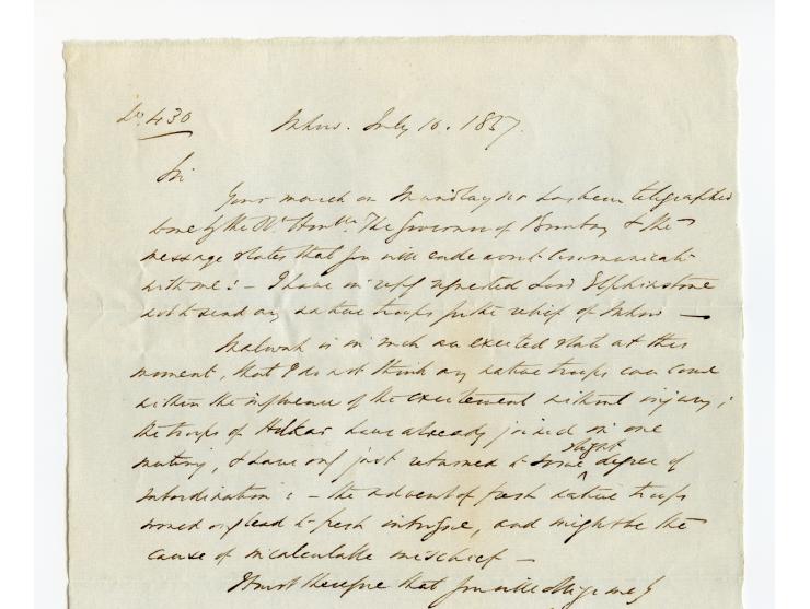 1857/58, Indian Rebellion, 4 covers (one weak in the folds) with original contens to Captain Patrick James Orr, all endorsed 