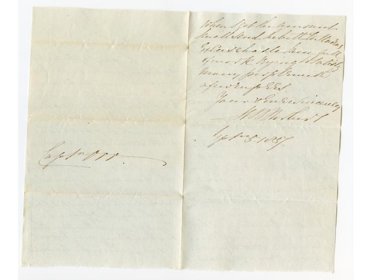 1857/58, Indian Rebellion, 4 covers (one weak in the folds) with original contens to Captain Patrick James Orr, all endorsed 