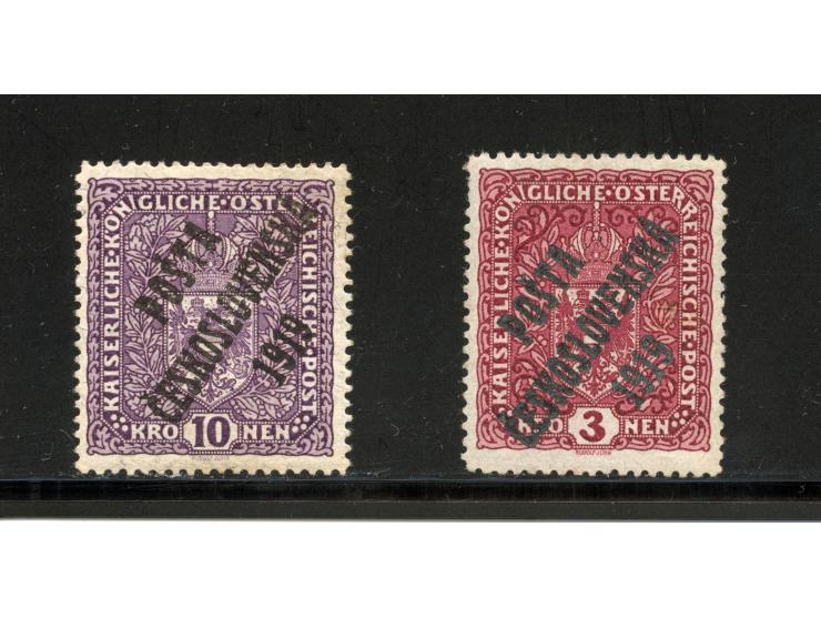 1918/59, interesting, mostly unused and mint never hinged collection, with some better Revolutionery Issues, different waterm