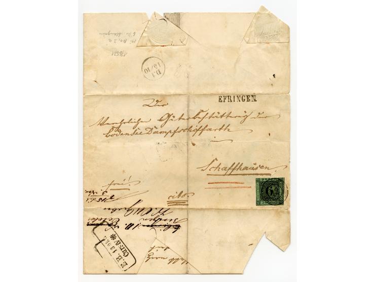 AACH bis ZELL, große Stempelsammlung von Vorphilatelie bis Nachverwendungen in 15 Schubern, mit über 900 Belegen und vielen l