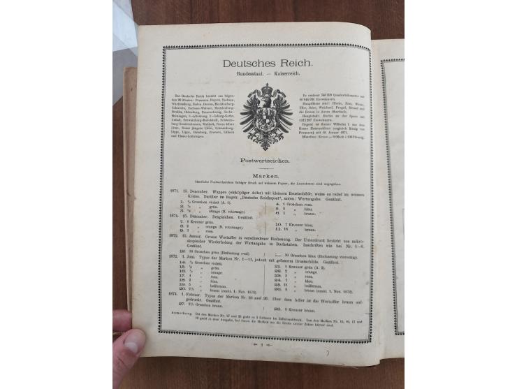 Suppantschitsch, Viktor: Welt-Briefmarken Album “I. Band Eurpa, Asien” von Viktor Suppantschitsch, Kaiserl. Königl. Oberlande
