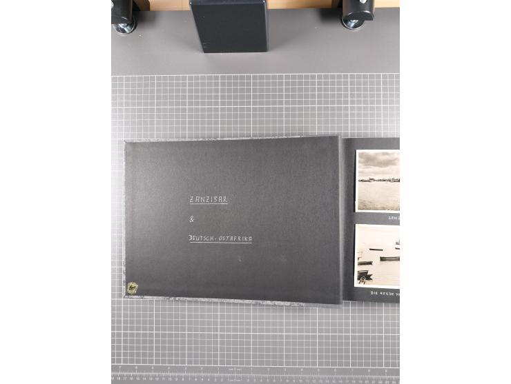 1887/1920, drei Fotoalben der Kaufmann-Familie Paul Devers aus DOA mit etlichen Original-Fotos und vielen Kopien, dabei u.a. 