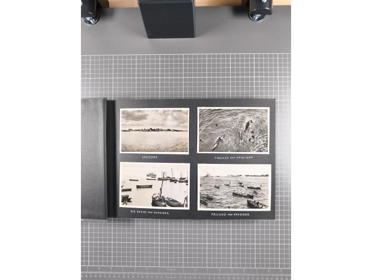 1887/1920, drei Fotoalben der Kaufmann-Familie Paul Devers aus DOA mit etlichen Original-Fotos und vielen Kopien, dabei u.a. 