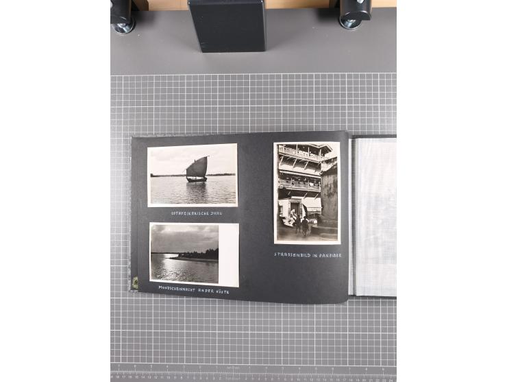 1887/1920, drei Fotoalben der Kaufmann-Familie Paul Devers aus DOA mit etlichen Original-Fotos und vielen Kopien, dabei u.a. 