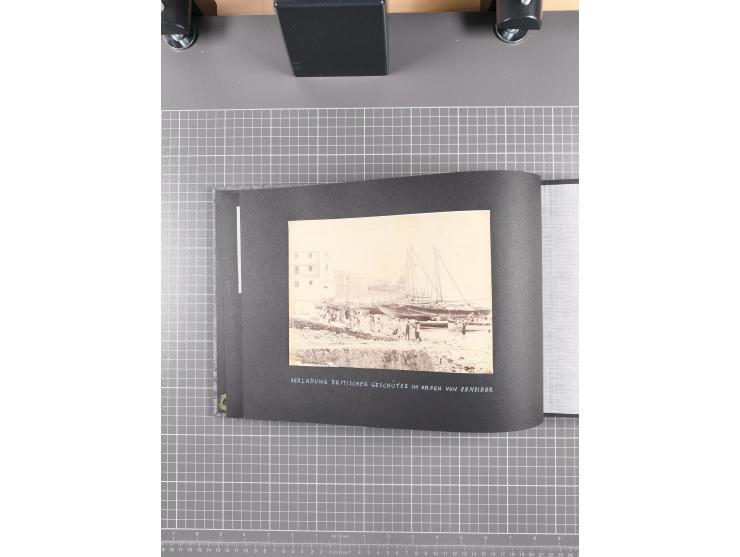 1887/1920, drei Fotoalben der Kaufmann-Familie Paul Devers aus DOA mit etlichen Original-Fotos und vielen Kopien, dabei u.a. 