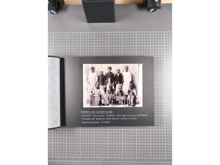 1887/1920, drei Fotoalben der Kaufmann-Familie Paul Devers aus DOA mit etlichen Original-Fotos und vielen Kopien, dabei u.a. 