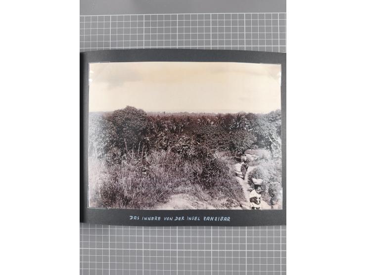 1887/1920, drei Fotoalben der Kaufmann-Familie Paul Devers aus DOA mit etlichen Original-Fotos und vielen Kopien, dabei u.a. 