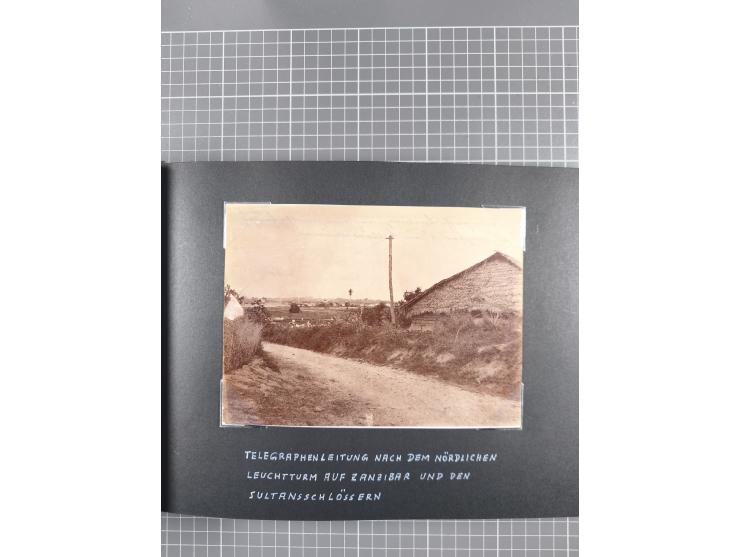 1887/1920, drei Fotoalben der Kaufmann-Familie Paul Devers aus DOA mit etlichen Original-Fotos und vielen Kopien, dabei u.a. 