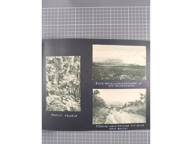 1887/1920, drei Fotoalben der Kaufmann-Familie Paul Devers aus DOA mit etlichen Original-Fotos und vielen Kopien, dabei u.a. 