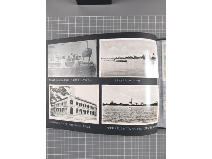 1887/1920, drei Fotoalben der Kaufmann-Familie Paul Devers aus DOA mit etlichen Original-Fotos und vielen Kopien, dabei u.a. 