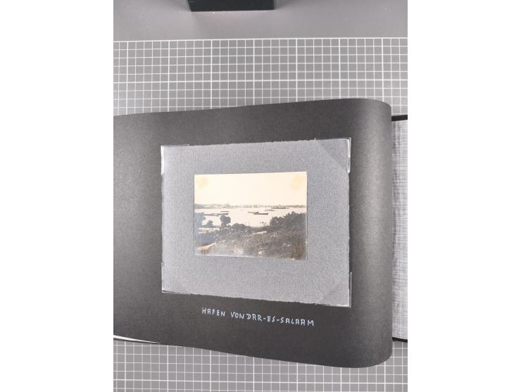 1887/1920, drei Fotoalben der Kaufmann-Familie Paul Devers aus DOA mit etlichen Original-Fotos und vielen Kopien, dabei u.a. 