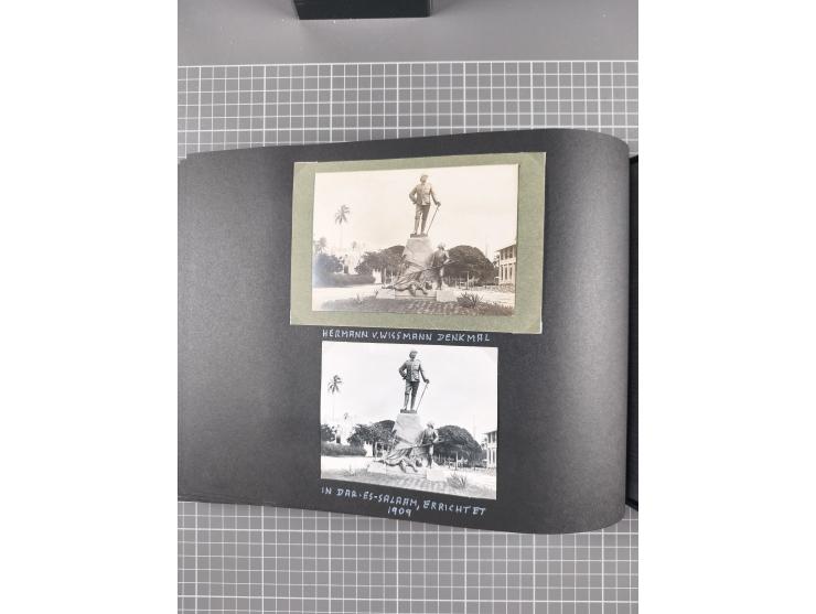 1887/1920, drei Fotoalben der Kaufmann-Familie Paul Devers aus DOA mit etlichen Original-Fotos und vielen Kopien, dabei u.a. 