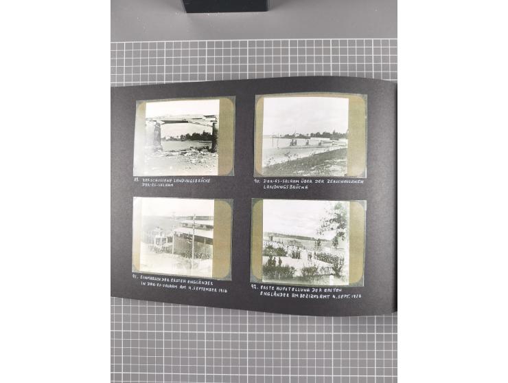 1887/1920, drei Fotoalben der Kaufmann-Familie Paul Devers aus DOA mit etlichen Original-Fotos und vielen Kopien, dabei u.a. 