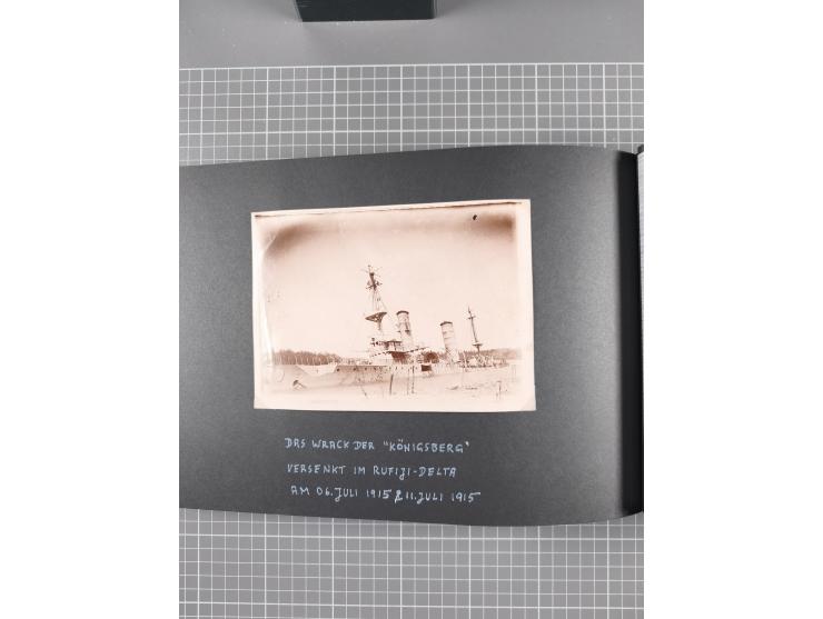 1887/1920, drei Fotoalben der Kaufmann-Familie Paul Devers aus DOA mit etlichen Original-Fotos und vielen Kopien, dabei u.a. 