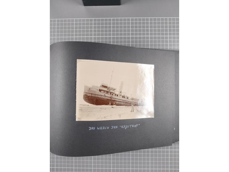 1887/1920, drei Fotoalben der Kaufmann-Familie Paul Devers aus DOA mit etlichen Original-Fotos und vielen Kopien, dabei u.a. 