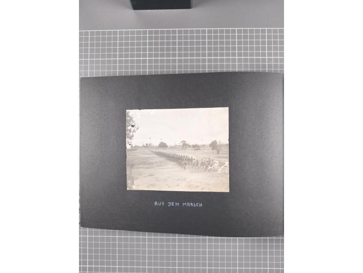 1887/1920, drei Fotoalben der Kaufmann-Familie Paul Devers aus DOA mit etlichen Original-Fotos und vielen Kopien, dabei u.a. 