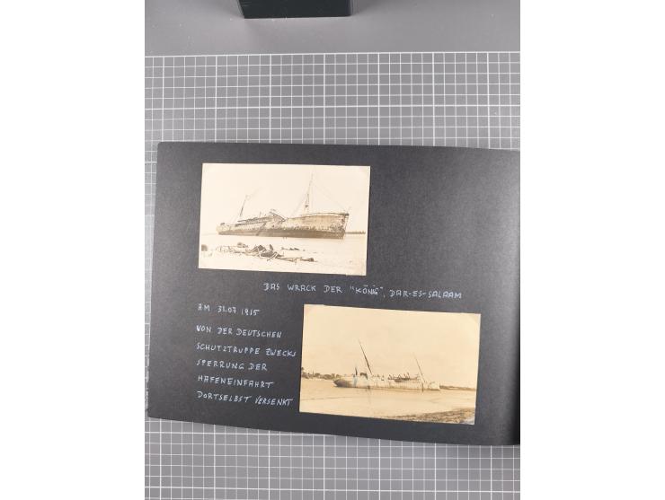 1887/1920, drei Fotoalben der Kaufmann-Familie Paul Devers aus DOA mit etlichen Original-Fotos und vielen Kopien, dabei u.a. 