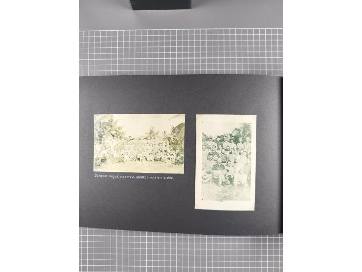 1887/1920, drei Fotoalben der Kaufmann-Familie Paul Devers aus DOA mit etlichen Original-Fotos und vielen Kopien, dabei u.a. 