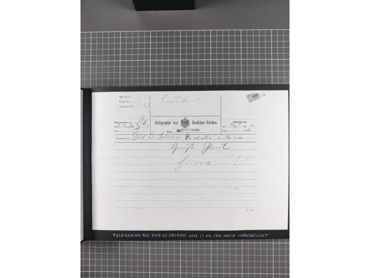 1887/1920, drei Fotoalben der Kaufmann-Familie Paul Devers aus DOA mit etlichen Original-Fotos und vielen Kopien, dabei u.a. 