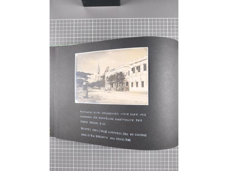 1887/1920, drei Fotoalben der Kaufmann-Familie Paul Devers aus DOA mit etlichen Original-Fotos und vielen Kopien, dabei u.a. 