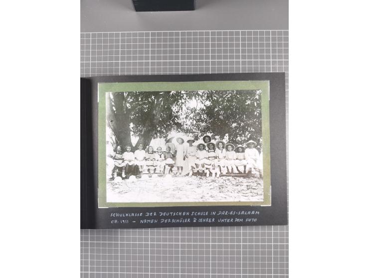 1887/1920, drei Fotoalben der Kaufmann-Familie Paul Devers aus DOA mit etlichen Original-Fotos und vielen Kopien, dabei u.a. 