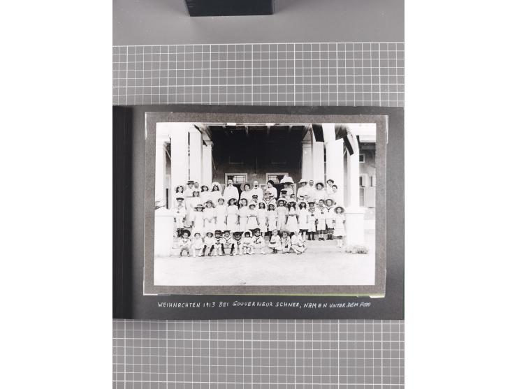 1887/1920, drei Fotoalben der Kaufmann-Familie Paul Devers aus DOA mit etlichen Original-Fotos und vielen Kopien, dabei u.a. 