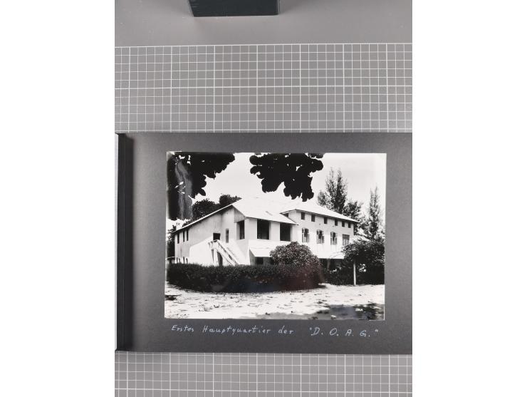 1887/1920, drei Fotoalben der Kaufmann-Familie Paul Devers aus DOA mit etlichen Original-Fotos und vielen Kopien, dabei u.a. 