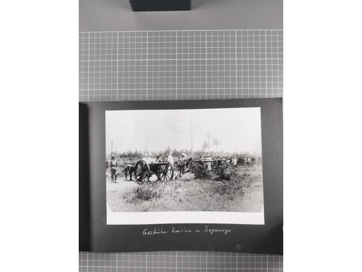 1887/1920, drei Fotoalben der Kaufmann-Familie Paul Devers aus DOA mit etlichen Original-Fotos und vielen Kopien, dabei u.a. 