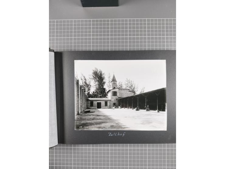 1887/1920, drei Fotoalben der Kaufmann-Familie Paul Devers aus DOA mit etlichen Original-Fotos und vielen Kopien, dabei u.a. 