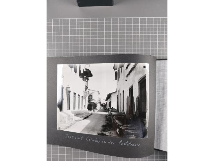 1887/1920, drei Fotoalben der Kaufmann-Familie Paul Devers aus DOA mit etlichen Original-Fotos und vielen Kopien, dabei u.a. 