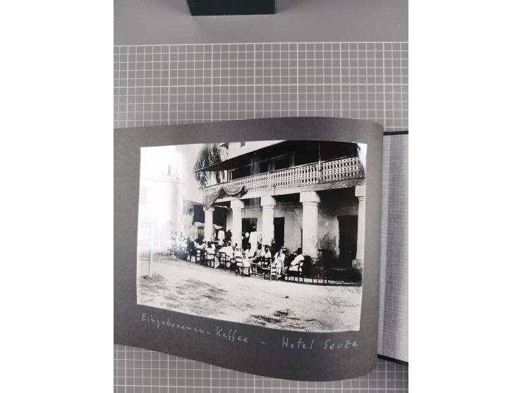 1887/1920, drei Fotoalben der Kaufmann-Familie Paul Devers aus DOA mit etlichen Original-Fotos und vielen Kopien, dabei u.a. 