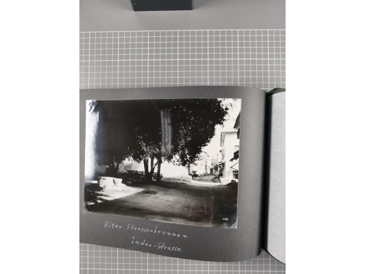 1887/1920, drei Fotoalben der Kaufmann-Familie Paul Devers aus DOA mit etlichen Original-Fotos und vielen Kopien, dabei u.a. 