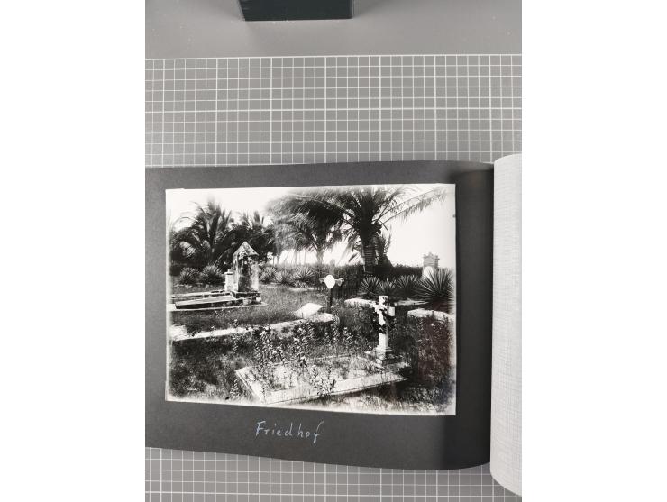 1887/1920, drei Fotoalben der Kaufmann-Familie Paul Devers aus DOA mit etlichen Original-Fotos und vielen Kopien, dabei u.a. 