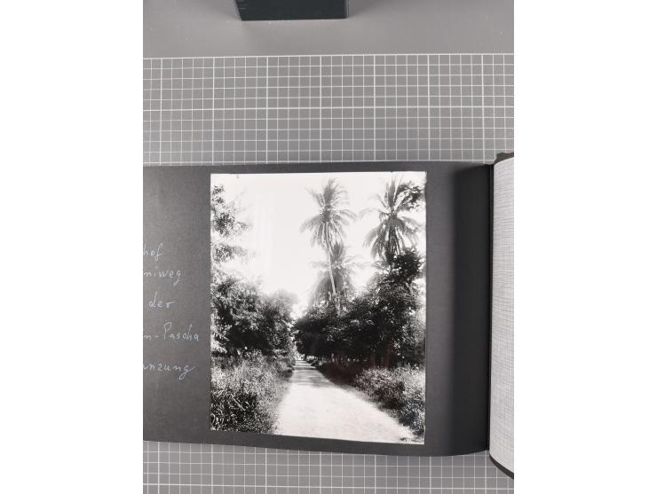 1887/1920, drei Fotoalben der Kaufmann-Familie Paul Devers aus DOA mit etlichen Original-Fotos und vielen Kopien, dabei u.a. 