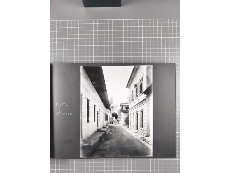 1887/1920, drei Fotoalben der Kaufmann-Familie Paul Devers aus DOA mit etlichen Original-Fotos und vielen Kopien, dabei u.a. 