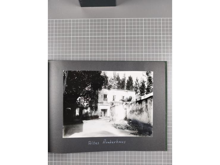 1887/1920, drei Fotoalben der Kaufmann-Familie Paul Devers aus DOA mit etlichen Original-Fotos und vielen Kopien, dabei u.a. 