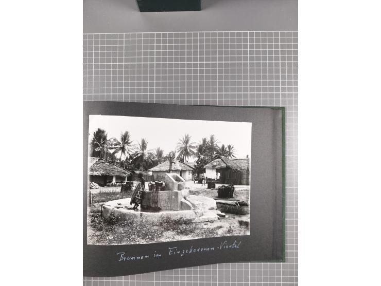 1887/1920, drei Fotoalben der Kaufmann-Familie Paul Devers aus DOA mit etlichen Original-Fotos und vielen Kopien, dabei u.a. 