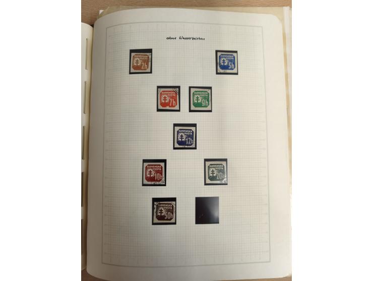 1918/80 (ca.), mint never hinged unused and mostly used collection, including Postage Dues and a small part of Slovenia, with