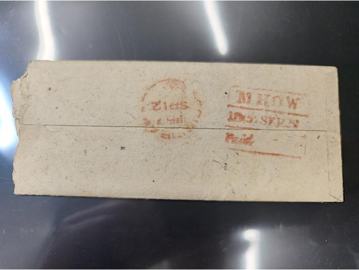 1857/58, Indian Rebellion, 4 covers (one weak in the folds) with original contens to Captain Patrick James Orr, all endorsed 
