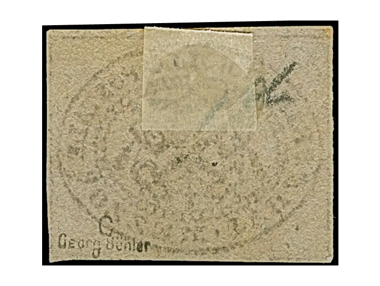 1852, ½ b. grey, a well-margined single, unused, fresh colour, very fine, signed G. Bühler
