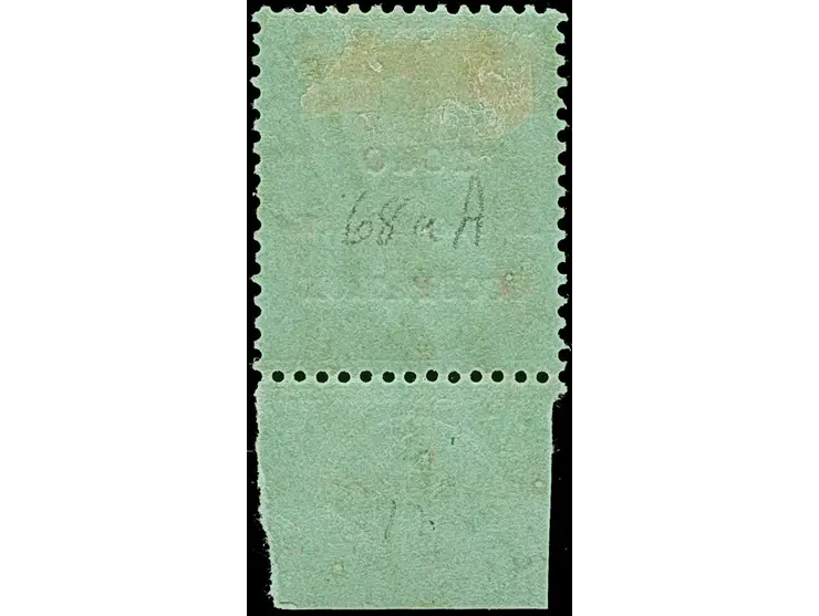 1915, Gold Coast KGV definitives 10 sh. green and red showing variety ‘small F’ in overprint ´TOGO / ANGLO-FRENCH / OCCUPATIO