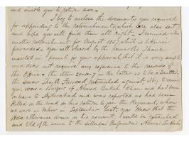 1857/58, Indian Rebellion, 4 covers (one weak in the folds) with original contens to Captain Patrick James Orr, all endorsed 